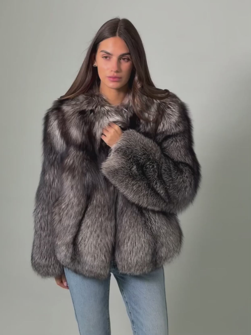 Anouska Coat Silver