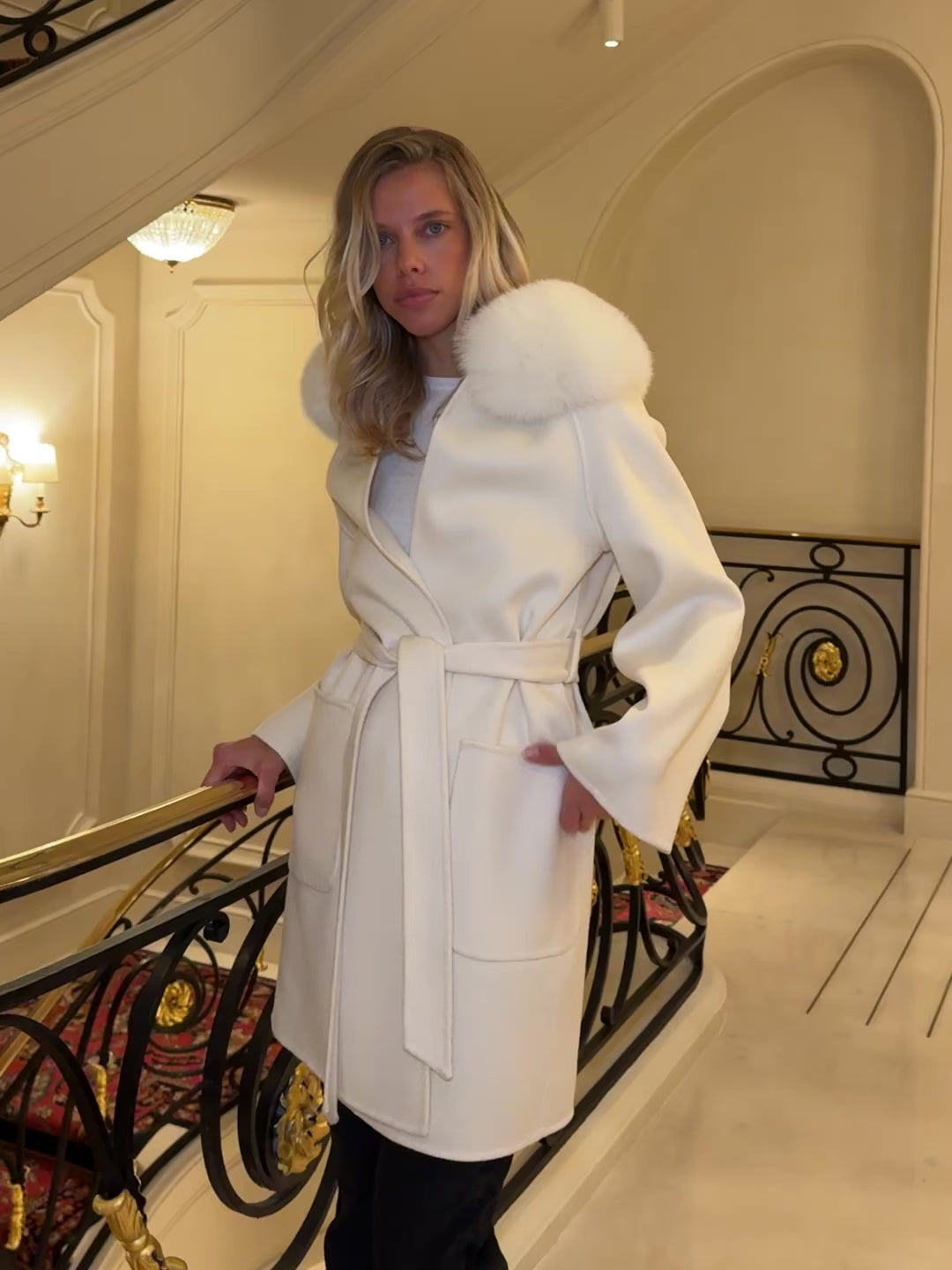The Paris Coat Ivory – L.Cuppini