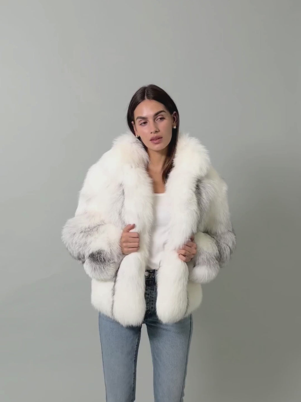 Anja Coat Marble