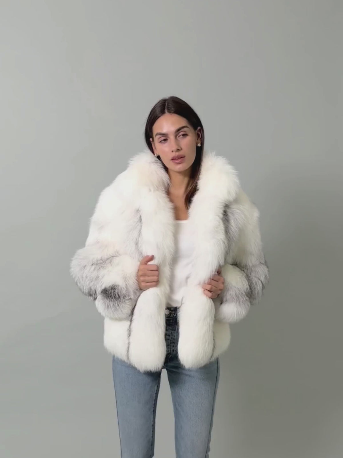 Anja Coat Marble