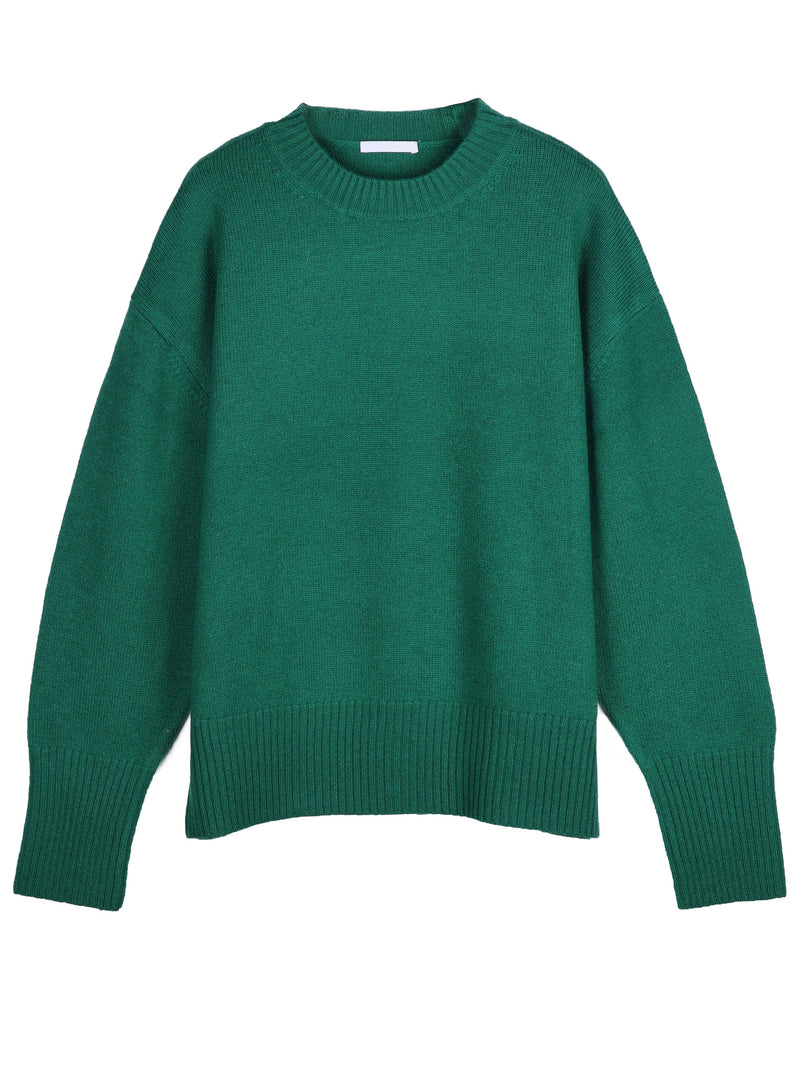 Dark Slate Gray The Sweetheart Sweater Forrest Green the-sweetheart-sweater-green Top L.Cuppini