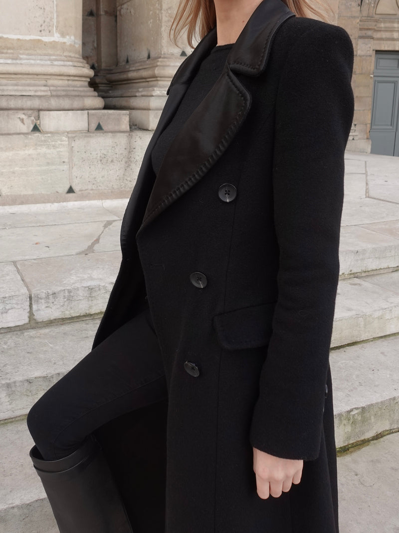Black Middleton Cashmere Coat middletown-cashmere-coat Coat Small / Black,Medium / Black,Large / Black L.Cuppini