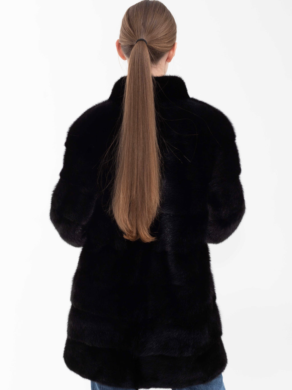 White Smoke Jona Coat Black jona-mink-coat-black Coat XS,S,M,L,XL L.Cuppini