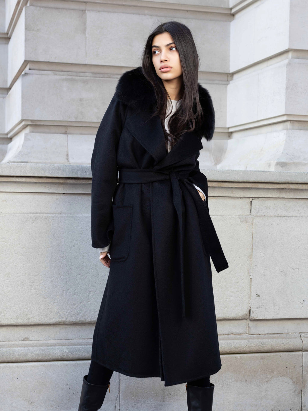 Gray Camila Coat Black camila-coat-black Coat XS-S,M-L L.Cuppini