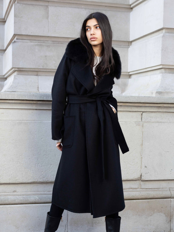 Gray Camila Coat Black camila-coat-black Coat Extra small - Small / Black,Medium - Large / Black L.Cuppini