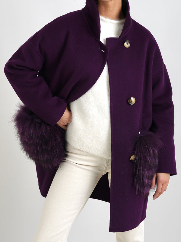Dark Slate Gray Chelsea Cashmere Coat Purple chelsea-cashmere-coat-purple Coat XS-S / Purple,M-L / Purple L.Cuppini