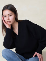 Black April Cashmere Sweater Black april-cashmere-sweater-black Top L.Cuppini