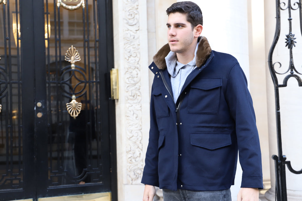 Light Gray The Mayfair Men's Jacket Navy the-mayfair-mens-jacket-navy Coat S,M,L,XL L.Cuppini