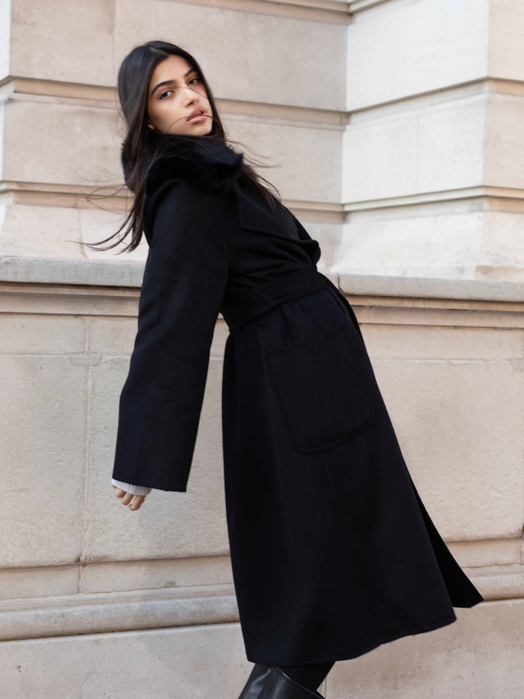Gray Camila Coat Black camila-coat-black Coat XS-S,M-L L.Cuppini