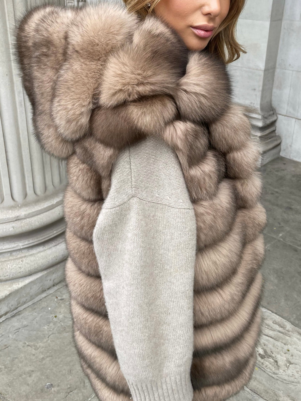 Rosy Brown Aspen Reversible Parka & Vest Light Beige aspen-reversible-coat Coat Petite/XS,S (Low in stock),M (Low in stock),L (Low in stock) L.Cuppini