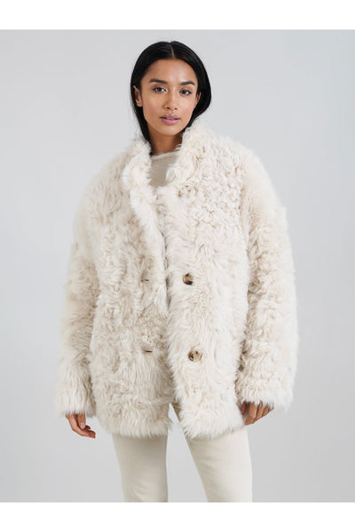 Chloe Shearling Coat Cream – L.Cuppini
