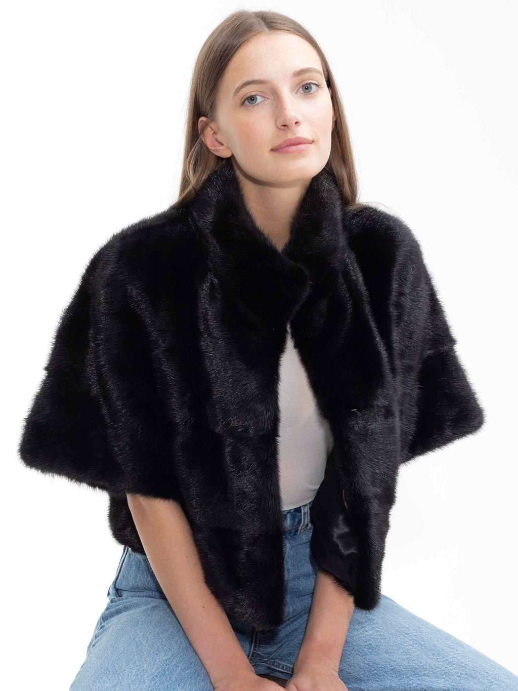 Black Frida Bolero Black copy-of-frida-mink-bolero-black Coat S,M,L (Ships 2-3 weeks after purchase is made) L.Cuppini
