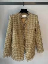 Dark Gray Blair Gold Tweed Blazer blair-gold-tweed-blazer Coat S / Gold,M / Gold,L / Gold L.Cuppini