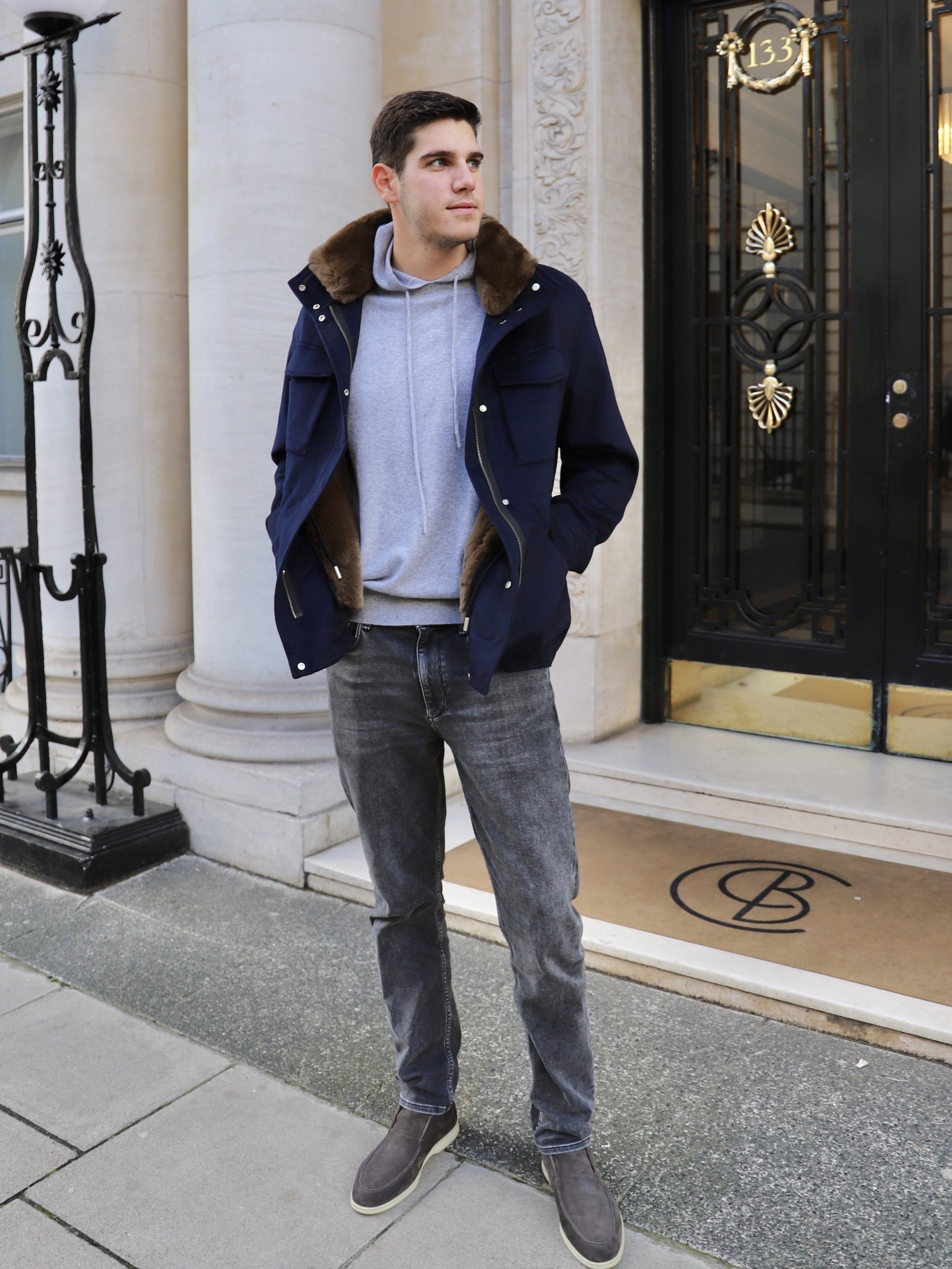 Dark Gray The Mayfair Men's Jacket Navy the-mayfair-mens-jacket-navy Coat S,M,L,XL L.Cuppini