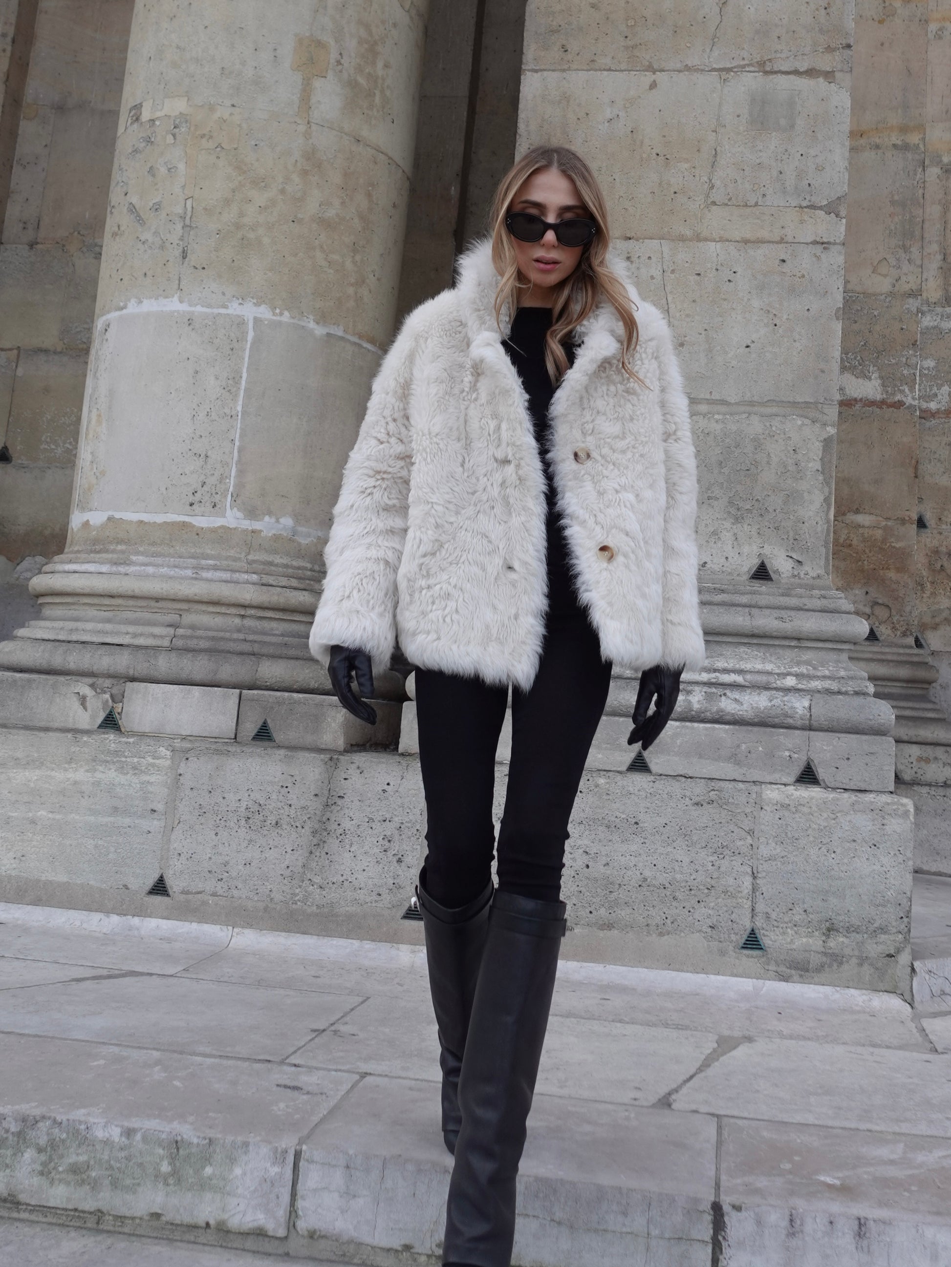 Light Slate Gray Chloe Shearling Coat Cream chloe-shearling-coat-cream Coat XS-S,M-L L.Cuppini
