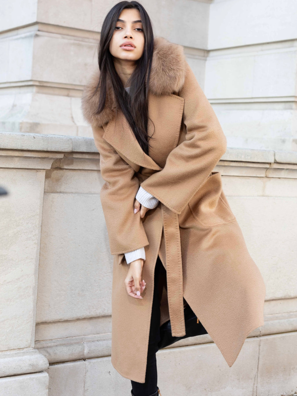 Gray Camila Coat Camel copy-of-camila-coat-camel Coat XS-S,Medium - Large L.Cuppini