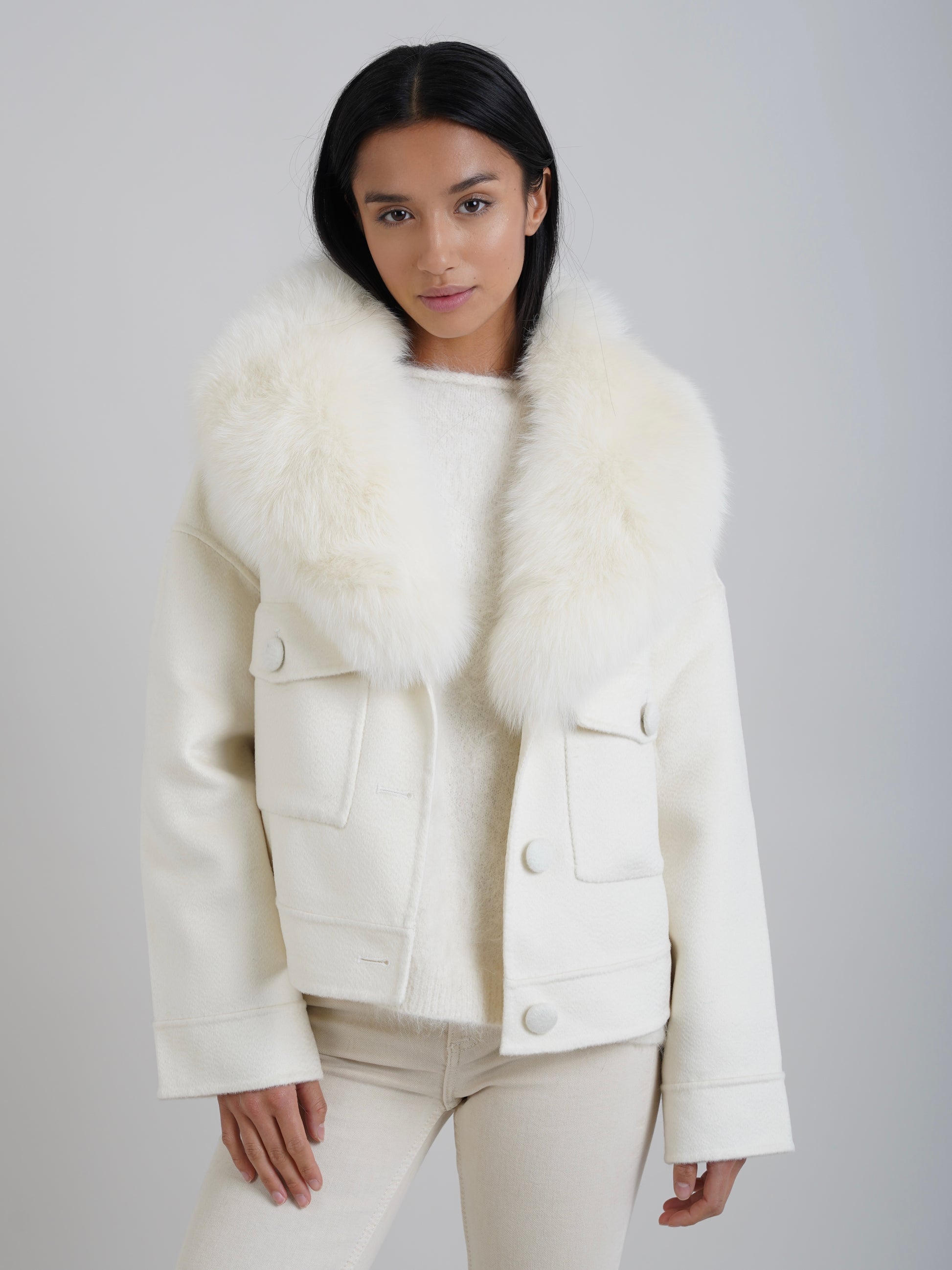 Gray London Cashmere Jacket White london-cashmere-jacket-white Coat XS-S,S-M,L-XL L.Cuppini