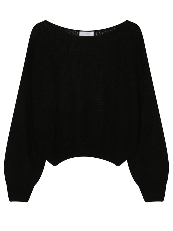 Black Mohair and Alpaca Sweater Black mohair-and-alpaca-sweater-black S L.Cuppini