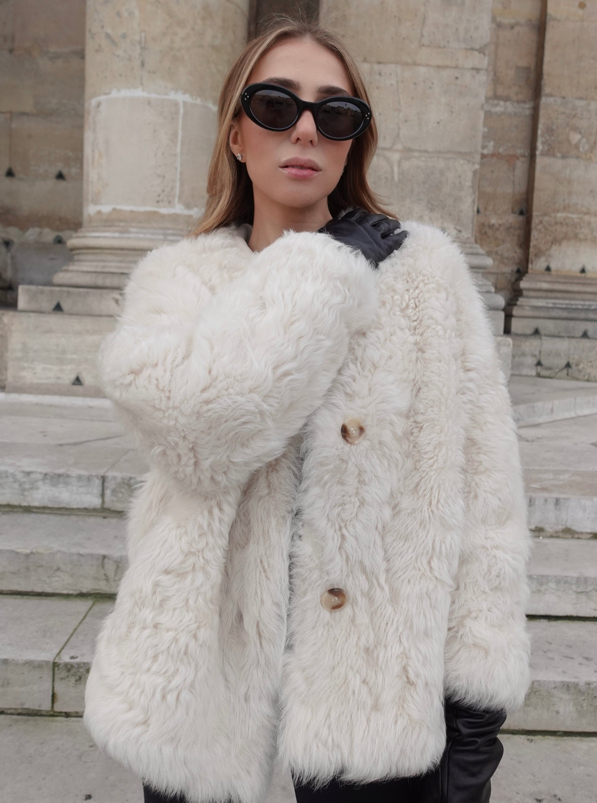 Dark Gray Chloe Shearling Coat Cream chloe-shearling-coat-cream Coat XS-S,M-L L.Cuppini
