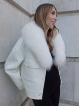 Dark Gray London Cashmere Jacket White london-cashmere-jacket-white Coat XS-S / White,S-M / White,L-XL / White L.Cuppini